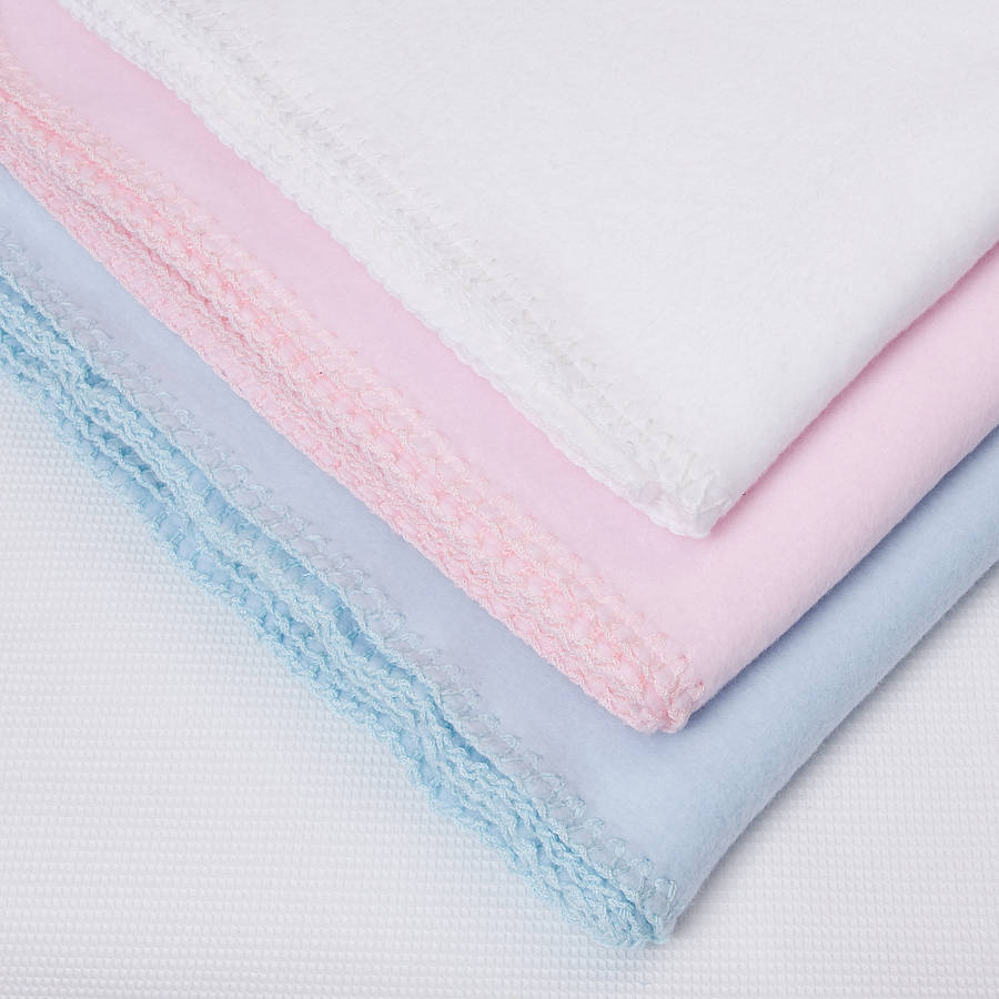 hampton organic cotton fleece blanket by the fine cotton company