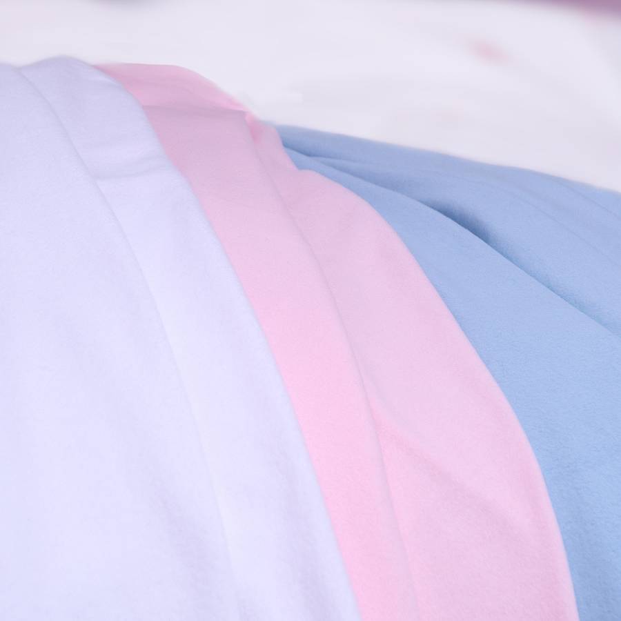 hampton organic cotton fleece blanket by the fine cotton company