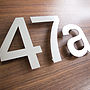 Large Modern Stainless Steel House Numbers, thumbnail 2 of 9