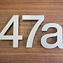 Large Modern Stainless Steel House Numbers, thumbnail 8 of 9