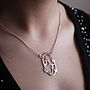 Handmade Decorative Double Initial Necklace, thumbnail 4 of 8