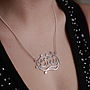 Handmade Silver Decorative Name Necklace, thumbnail 7 of 10