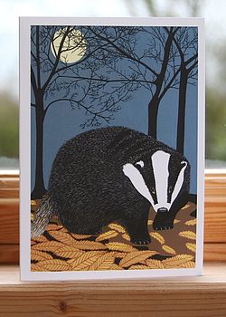 badger card by bird | notonthehighstreet.com