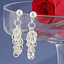 Silver Plated Rings Earrings, thumbnail 1 of 3
