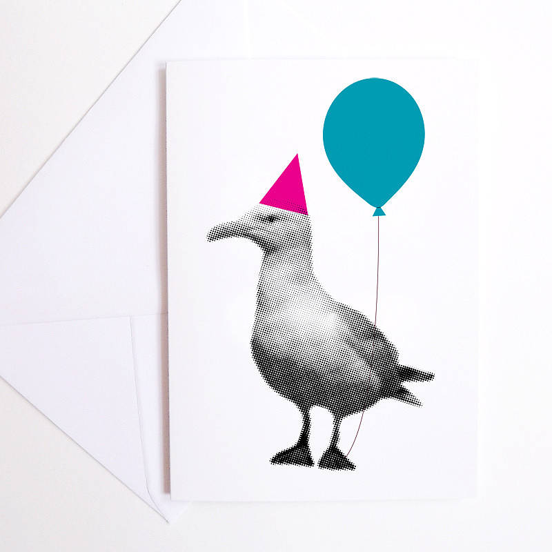 Party Animal Seagull Birthday Card, 1 of 3