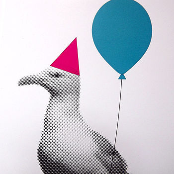 Party Animal Seagull Birthday Card, 2 of 3