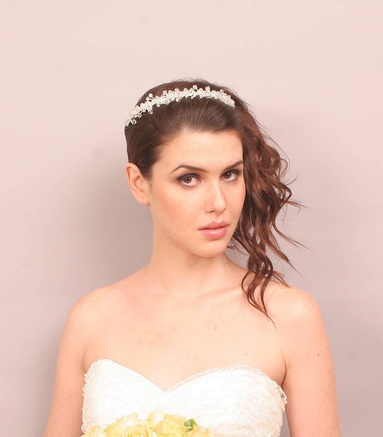 classic bridal crystal tiara by aurora rose bridal | notonthehighstreet.com