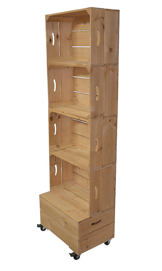 Apple Crate Shelving Storage Four High, 1 of 6