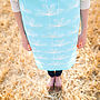 Turquoise Etched Floral Apron, thumbnail 2 of 9