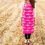 Pink Etched Floral Apron, thumbnail 2 of 9