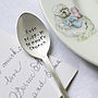 Personalised Silver Plated Christening Spoon, thumbnail 1 of 2