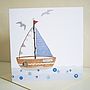 Seaside Sailboat Card, thumbnail 4 of 7