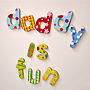Magnetic French Wooden Alphabet Letters, thumbnail 1 of 4