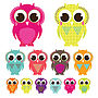 Patterned Owl Wall Stickers, thumbnail 2 of 2