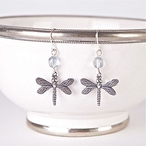 Dragonfly Earrings Vintage Dragonfly Earrings