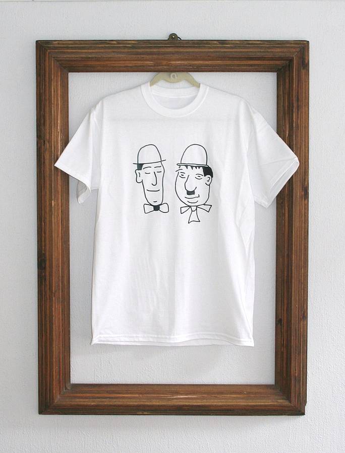 Laurel And Hardy T Shirt By Rael & Pappie