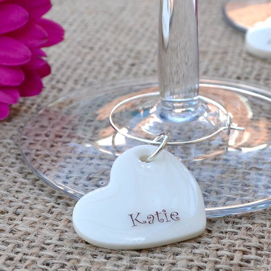 Set Of 10 Personalised Party Glass Charms, 1 of 8