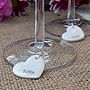 Set Of 10 Personalised Party Glass Charms, thumbnail 7 of 8