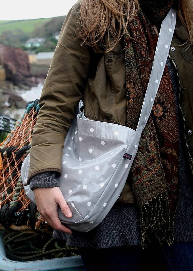 Oilcloth Spot Cross Body Bag By Love Lammie & Co