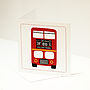 New Baby Card: Personalised Red Bus, thumbnail 5 of 6