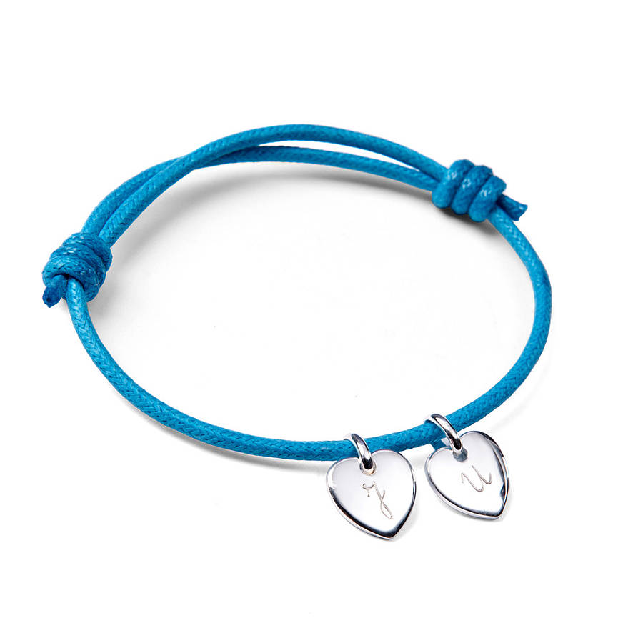 personalised initial charm bracelet by merci maman | notonthehighstreet.com