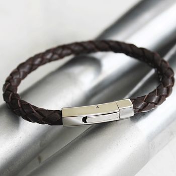 men's leather bracelet by zamsoe | notonthehighstreet.com
