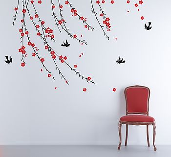 Trailing Blossom Wall Sticker, 3 of 3