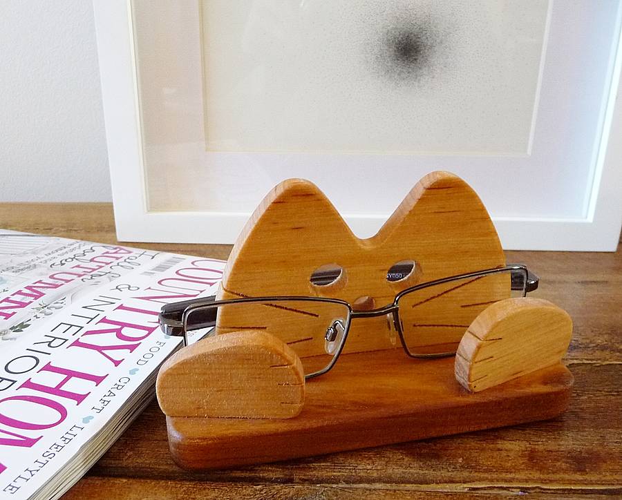 Cat Eyeglasses Holder, Cat Eyeglass Stand, Glasses Holder