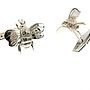 Sterling Silver Or Gold Vermeil Bumble Bee Cufflinks, thumbnail 2 of 6