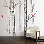 Wall Stickers: Birch Forest Grey, thumbnail 3 of 4