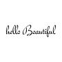 'Hello Beautiful' Script Wall Sticker Quote, thumbnail 2 of 4