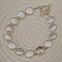 Iridana – White Coin Pearl & Silver Bracelet, thumbnail 1 of 3