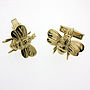 Sterling Silver Or Gold Vermeil Bumble Bee Cufflinks, thumbnail 3 of 6
