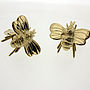 Sterling Silver Or Gold Vermeil Bumble Bee Cufflinks, thumbnail 4 of 6