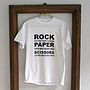 'Rock Paper Scissors' T Shirt, thumbnail 1 of 2