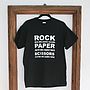 'Rock Paper Scissors' T Shirt, thumbnail 2 of 2