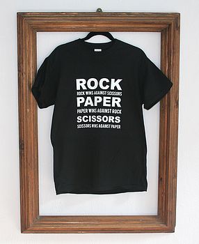 'Rock Paper Scissors' T Shirt, 2 of 2