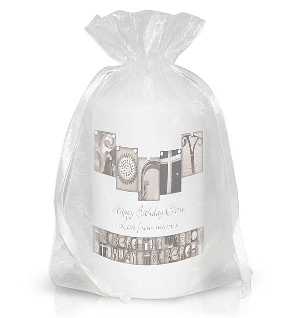 Personalised Word Art Candle By The Letteroom