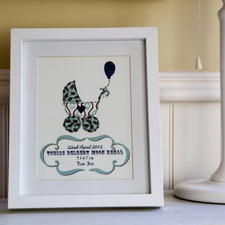 personalised new baby gift print by lovely jubbly designs ...