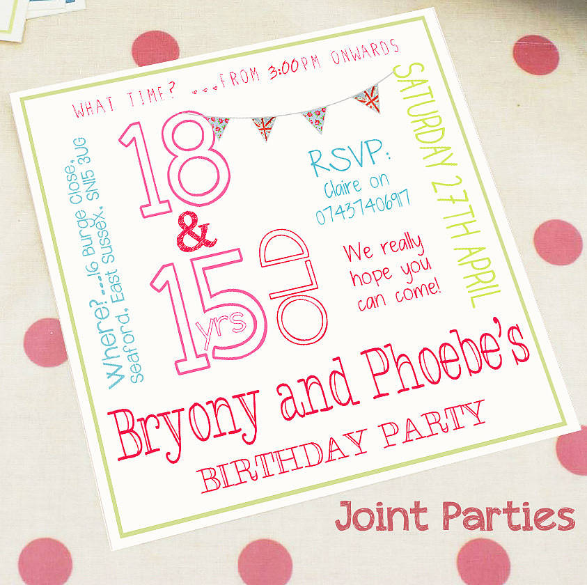 personalised child's party invitation by precious little plum ...