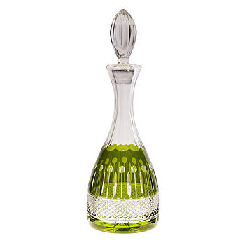 Olive Green Rainbow Decanter, 2 of 4