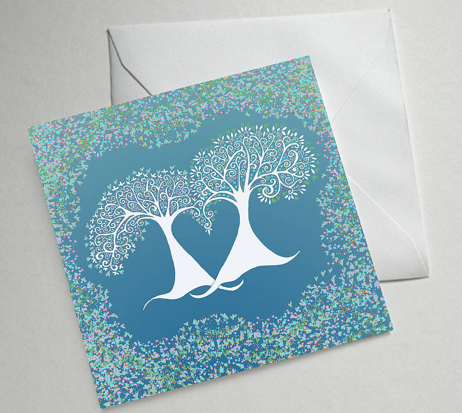 Illustrated Tree Greetings Cards By FromLucy&Co | notonthehighstreet.com