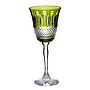 Set Of Two Rainbow Olive Green Wine Glasses, thumbnail 2 of 3