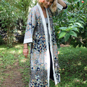 Geisha Organic Cotton Kimono Dressing Gown, 2 of 10