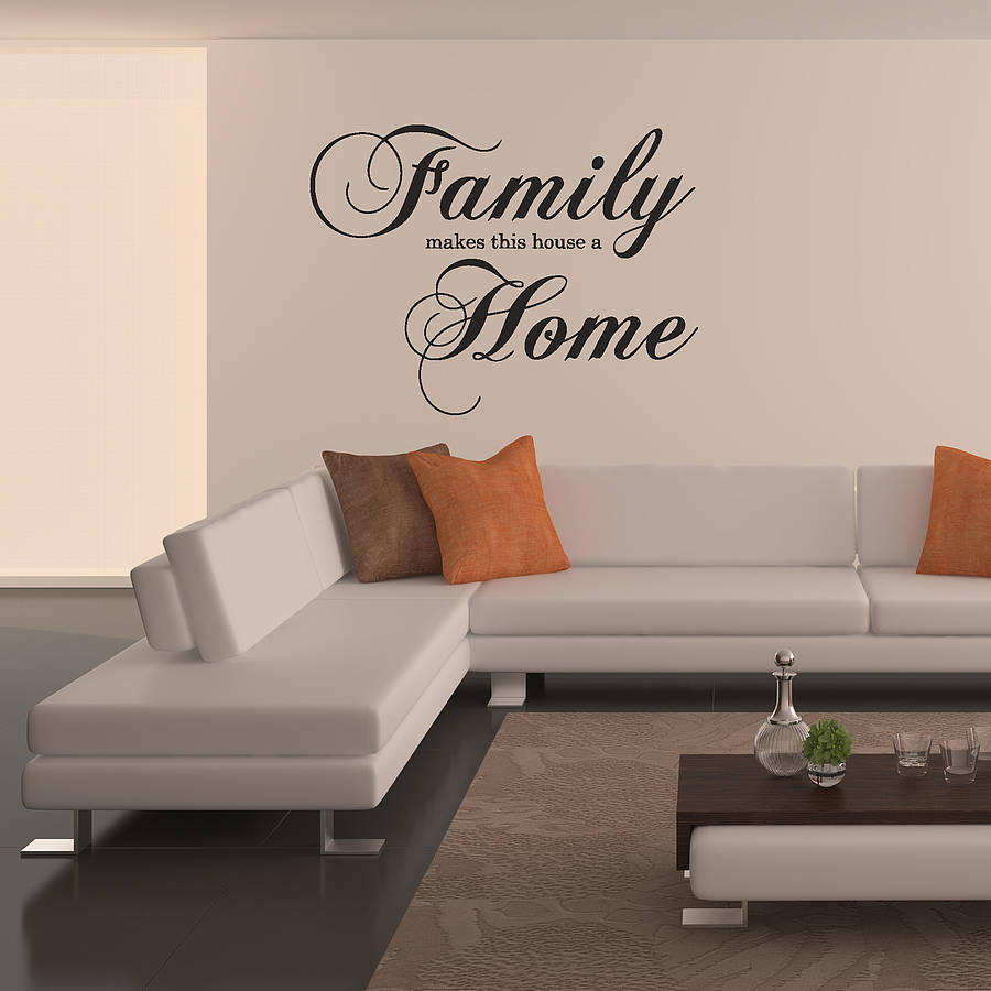  family Home  Wall Sticker  By Oakdene Designs 