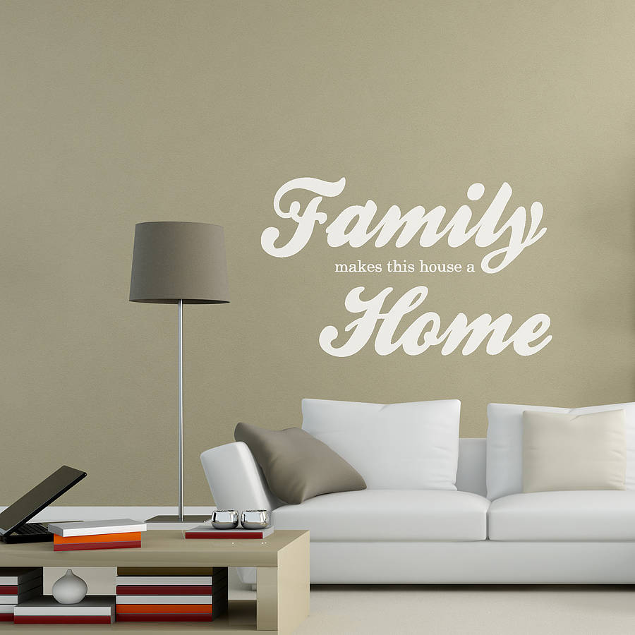  family Home Wall Sticker  By Oakdene Designs 