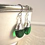 All Wrapped Up Teardrop Glass Earrings, thumbnail 4 of 11
