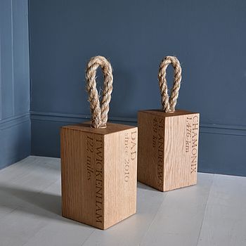 Personalised Oak Doorstop, 6 of 9