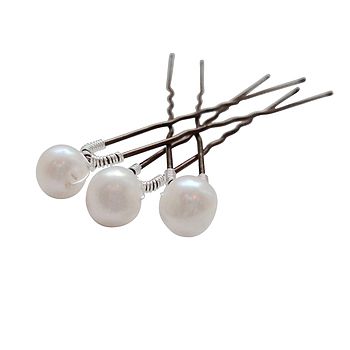 Set Of Pearl Bridal Hair Pins, 2 of 3