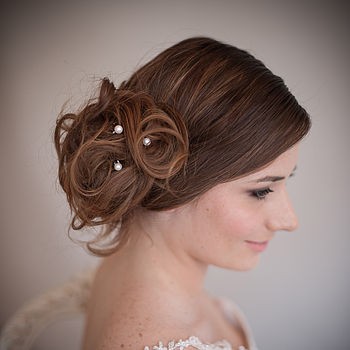 Set Of Large Pearl Bridal Hair Pins, 3 of 4